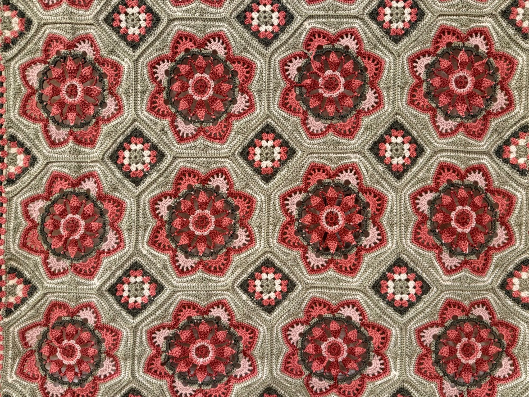 Crocheted blanket