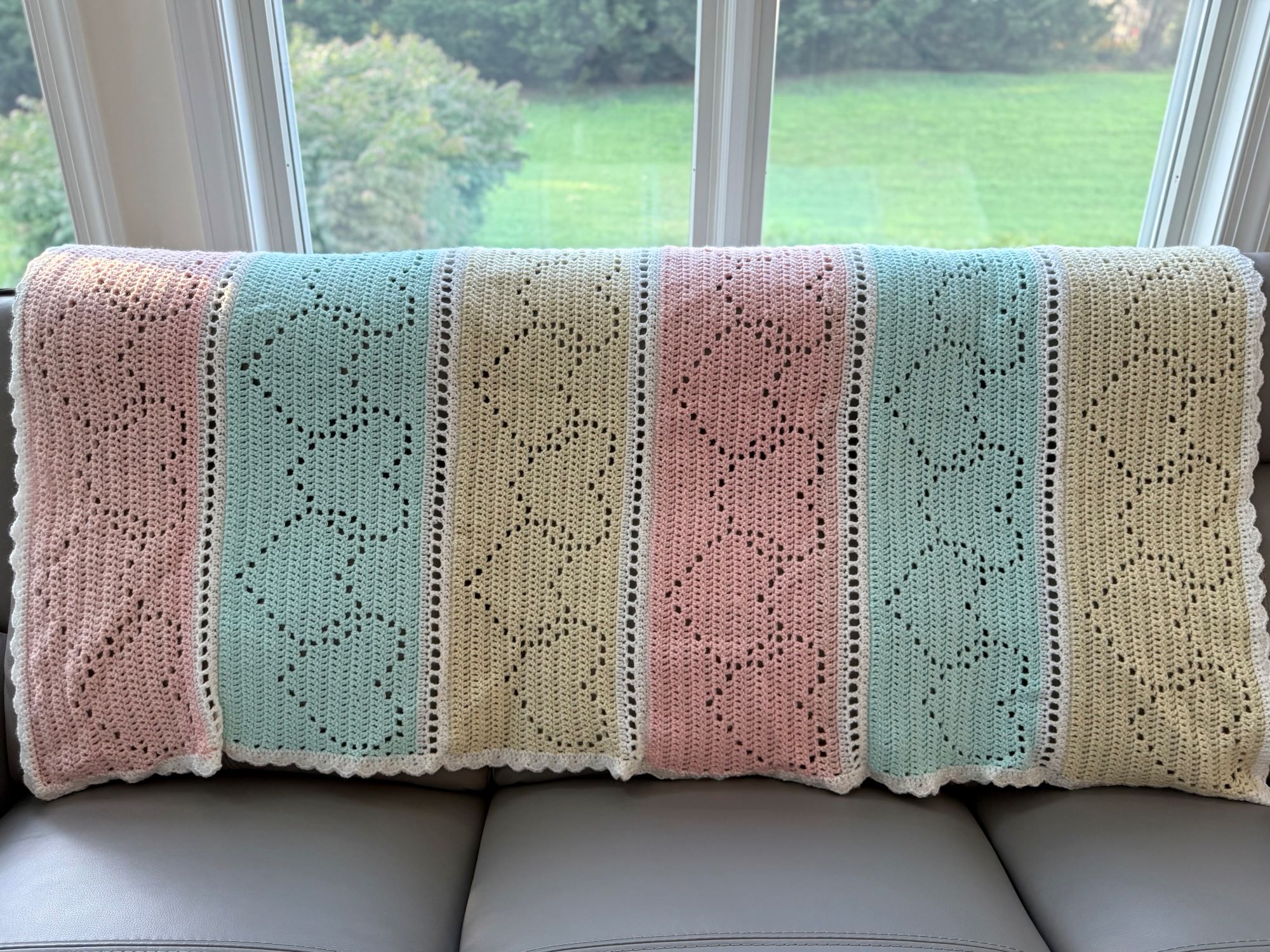 Crocheted blanket