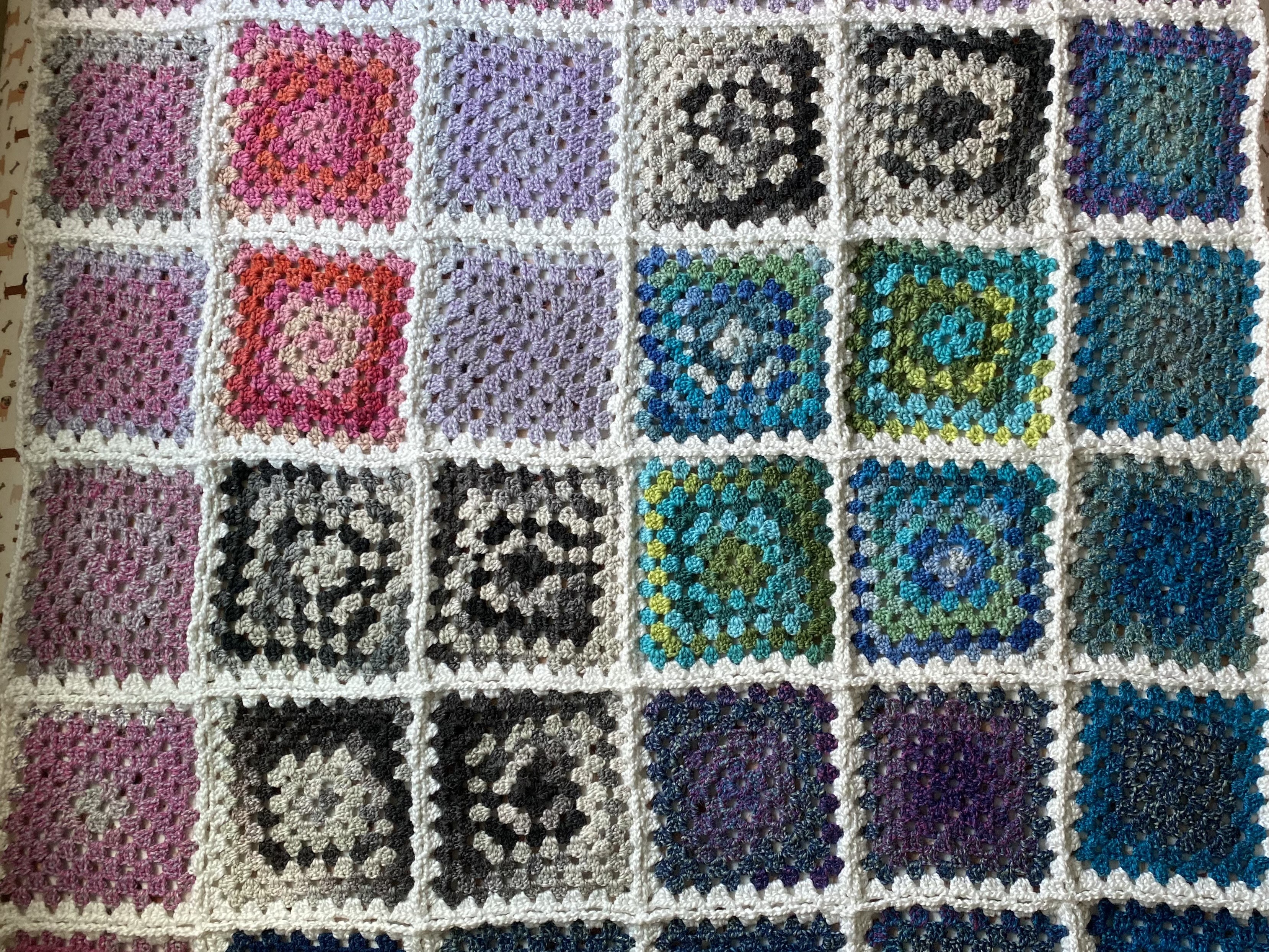 Crocheted blanket