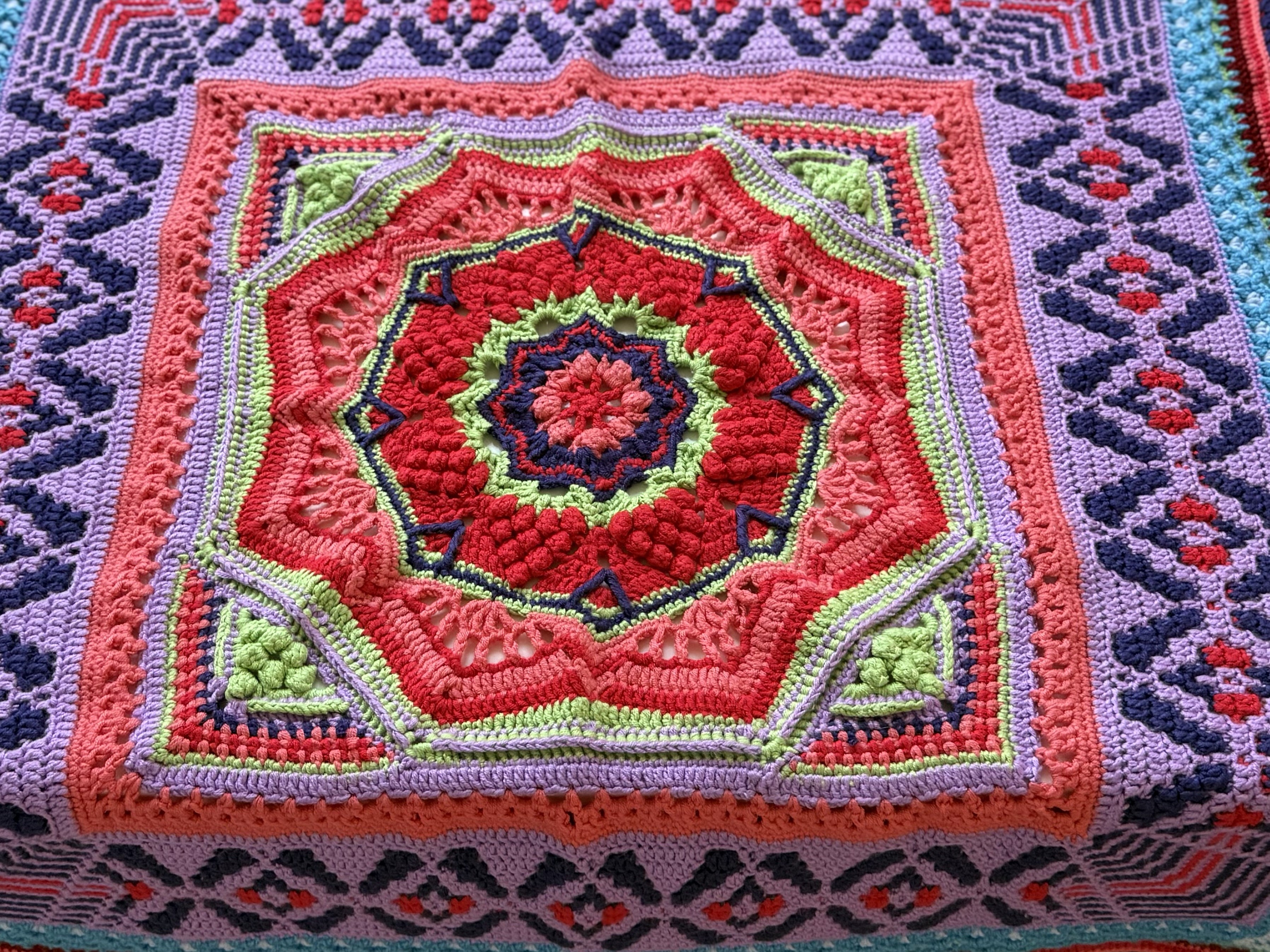 Crocheted blanket
