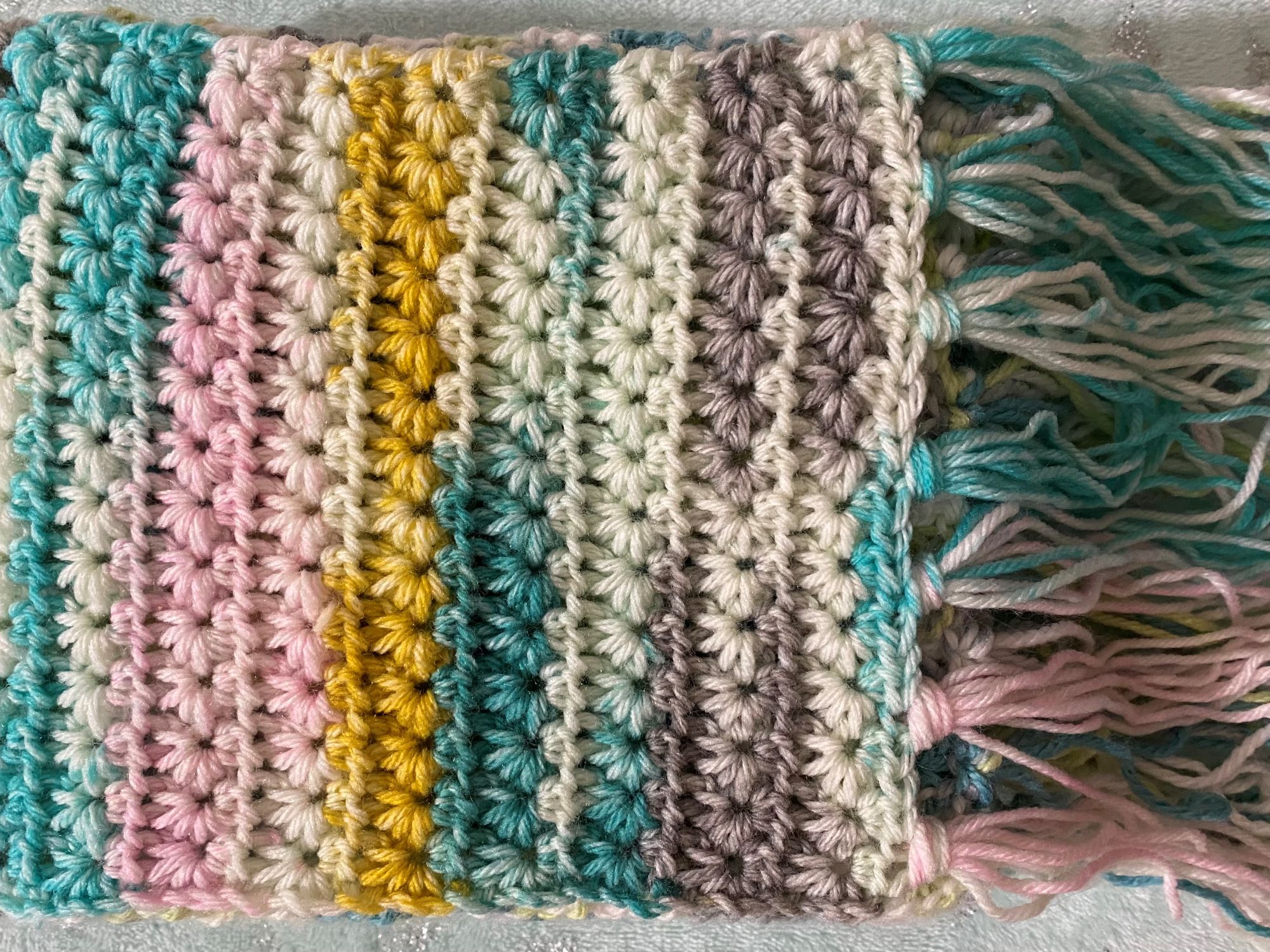 Crocheted scarf