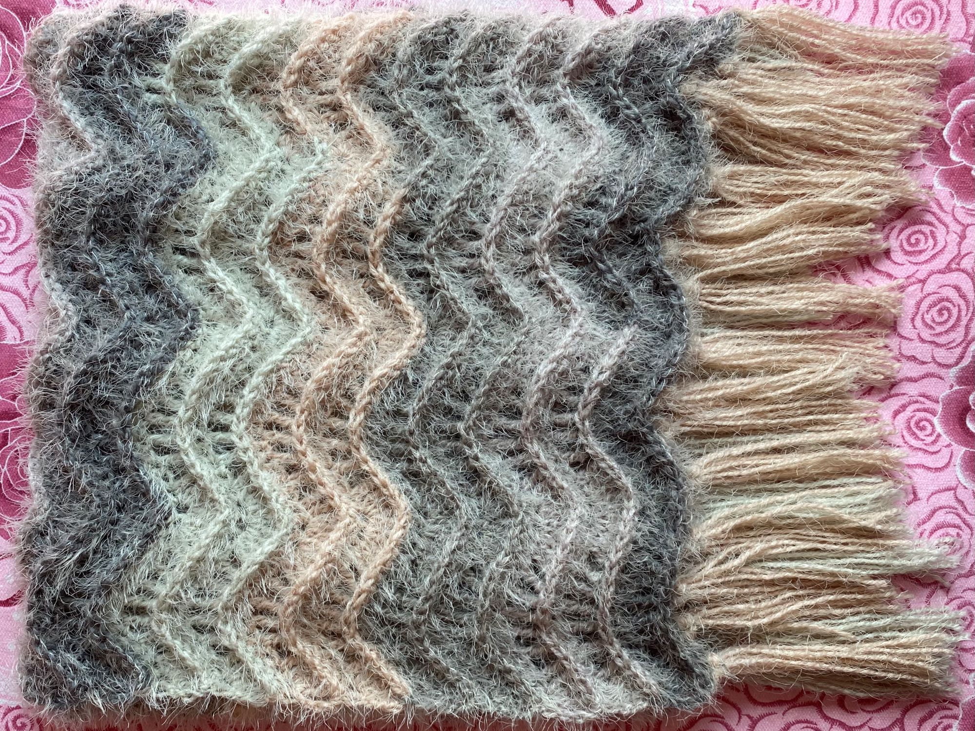 Crocheted scarf